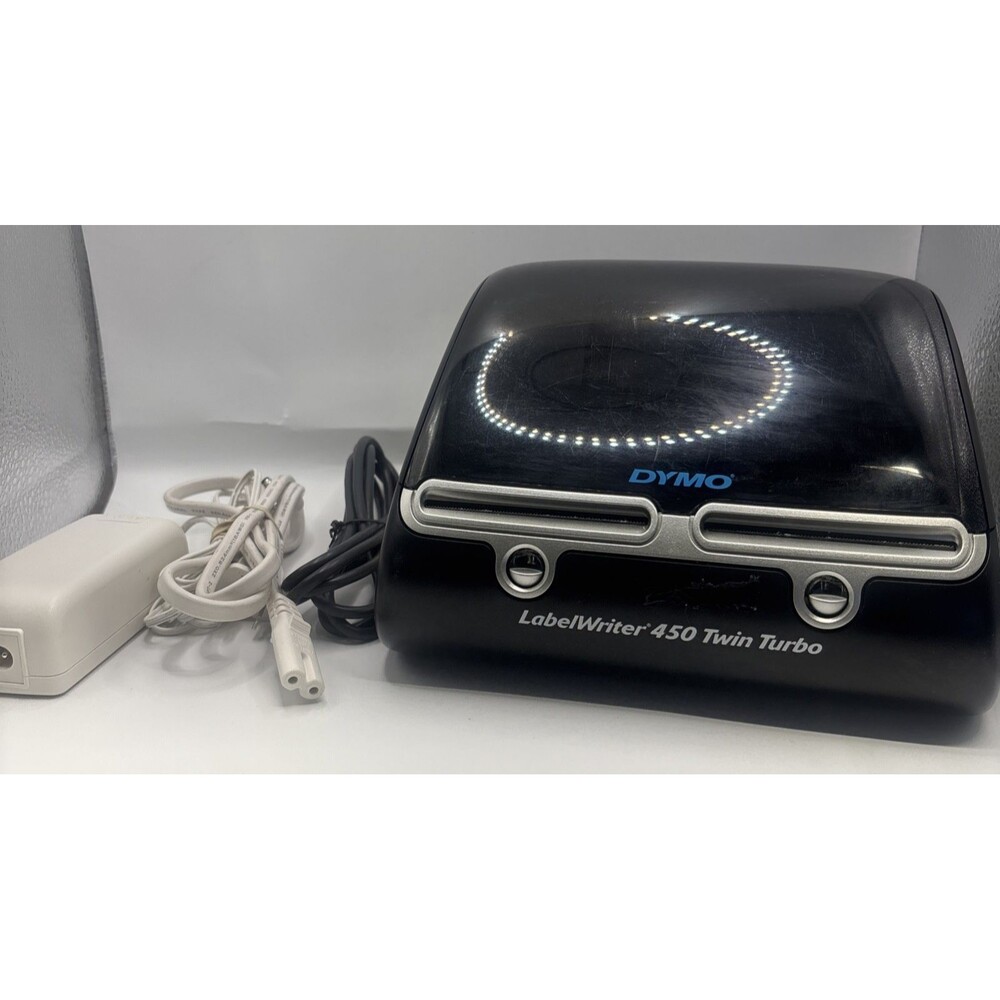 Dymo Label Writer 450 Twin Turbo Label Printer 1750160 w/ Power Supply-Tested